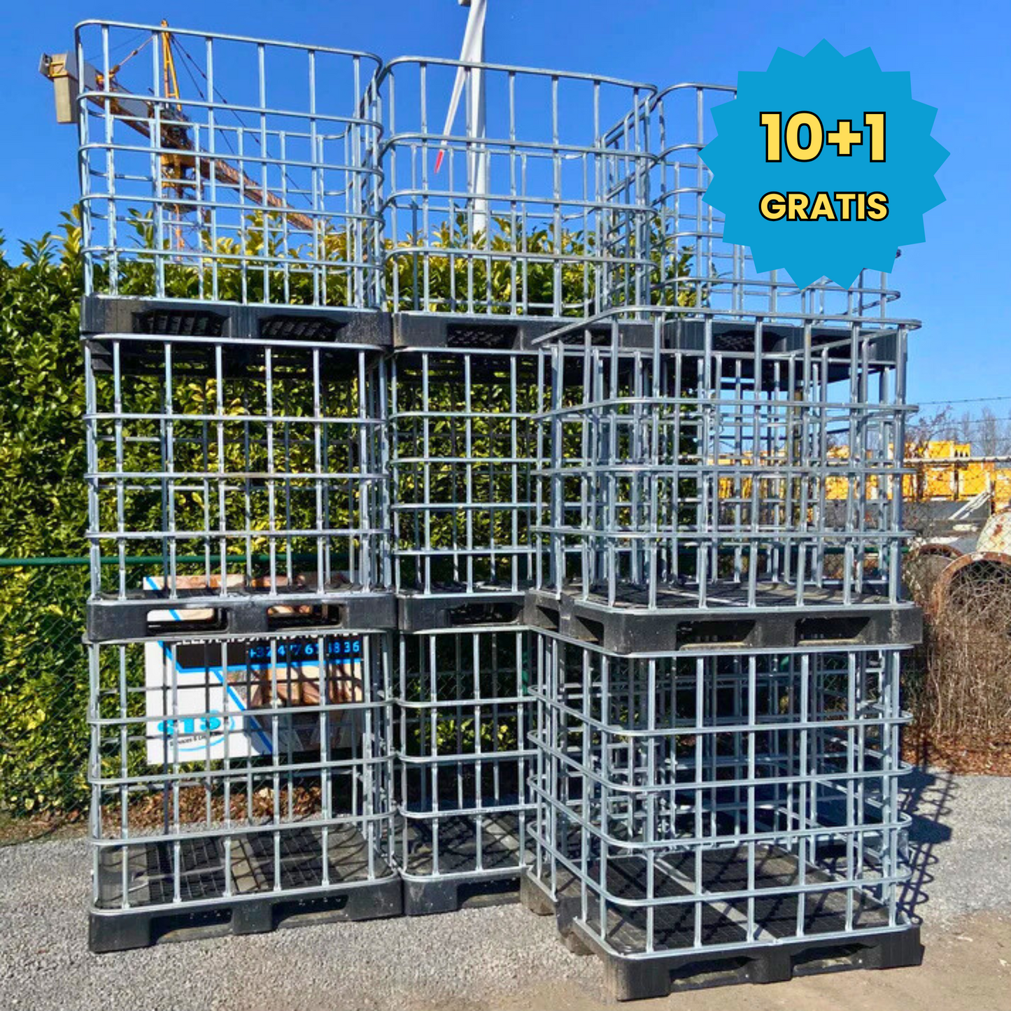 IBC-kooi / 10 + 1 GRATIS