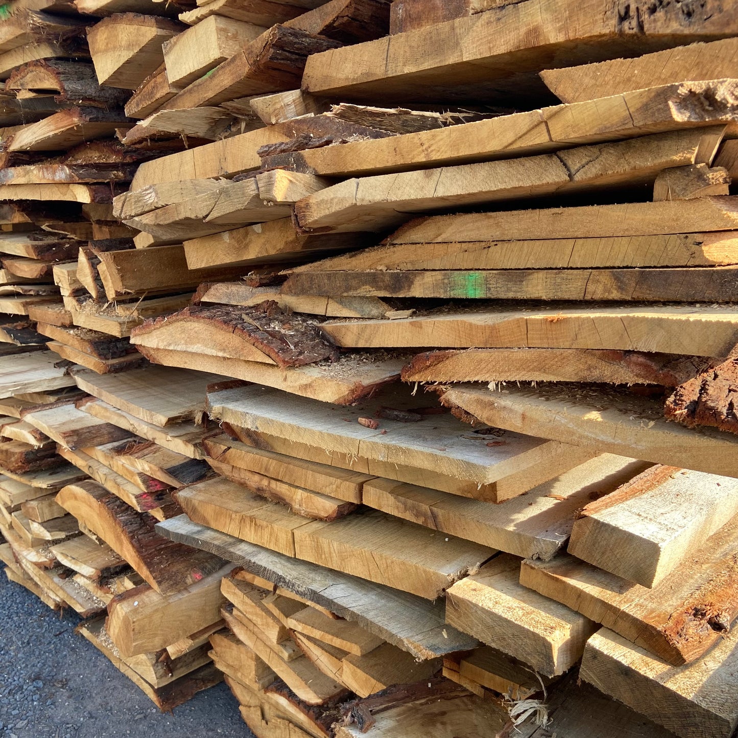 Eiken kantplanken - Winddroog